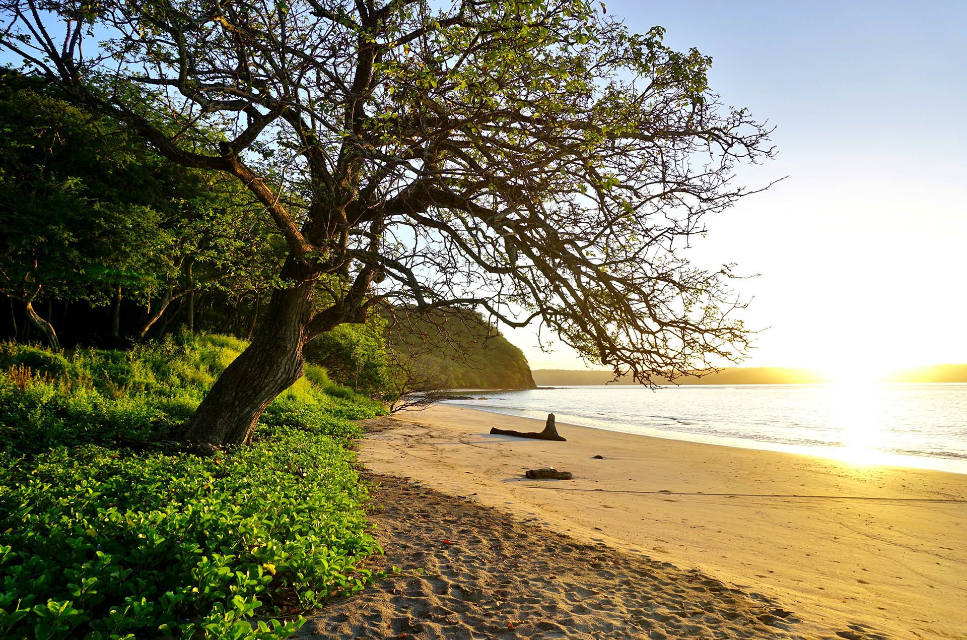 Sun rising over the Playa Blanca beach in Peninsula Papagayo in Guanacaste, Costa Rica © Shutterstock