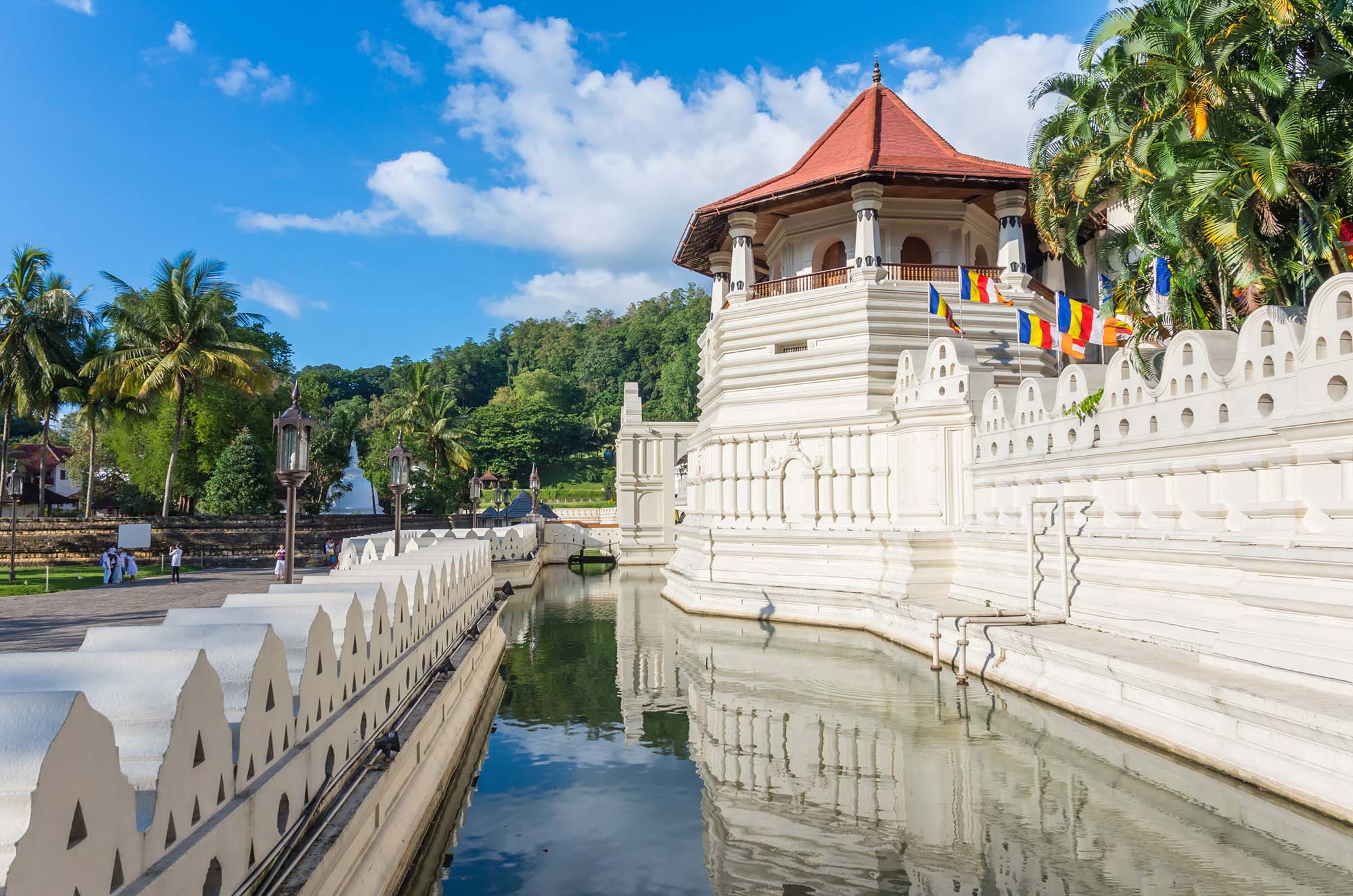 Temple of the tooth in Kandy, Sri-Lanka