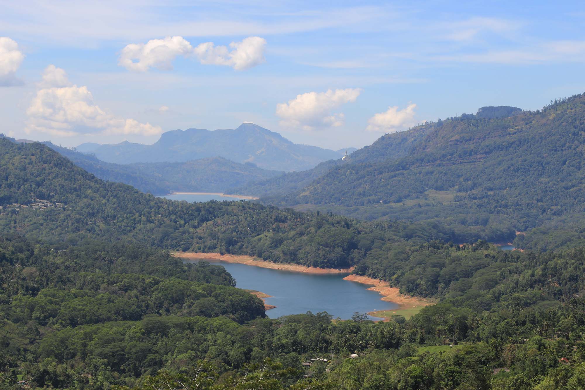 view of Kotmale Reservoir, Sri Lanka