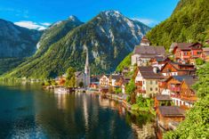 Lake view of Hallstatt in Austria